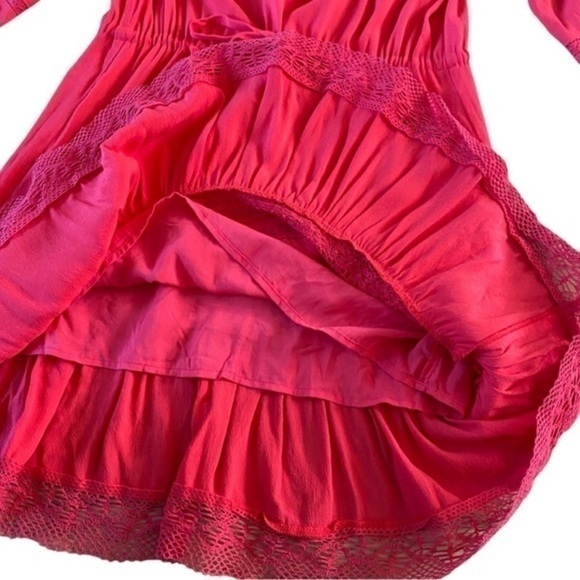 Maje Ransard Crepe Dress in Framboise (red/pink) - Picture 7 of 10